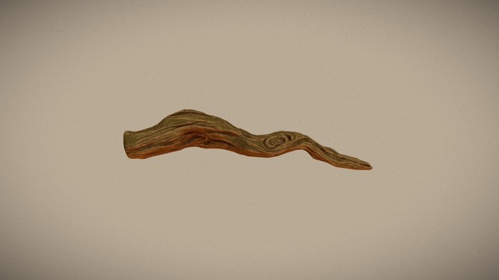 Stylized Root 3D Model