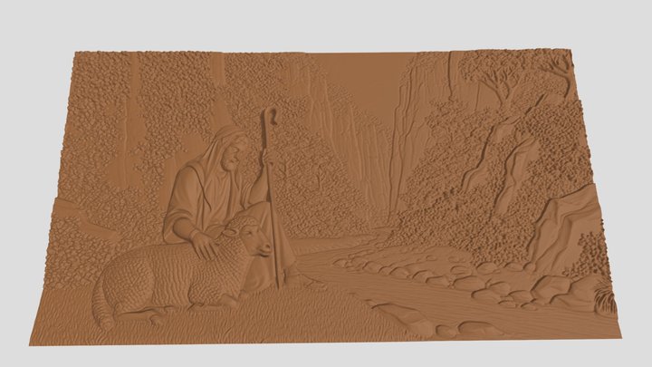 Psalm 23 3D CNC / Print model 3D Model