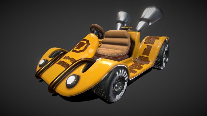 Luckyllama - Racing Car 3D Model