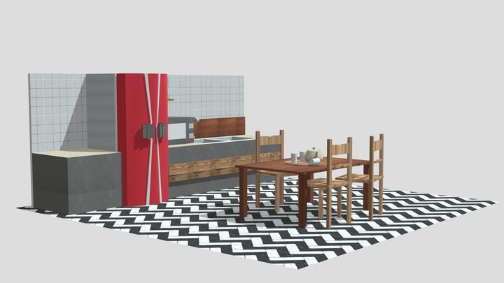 Kitchen Tex 3D Model