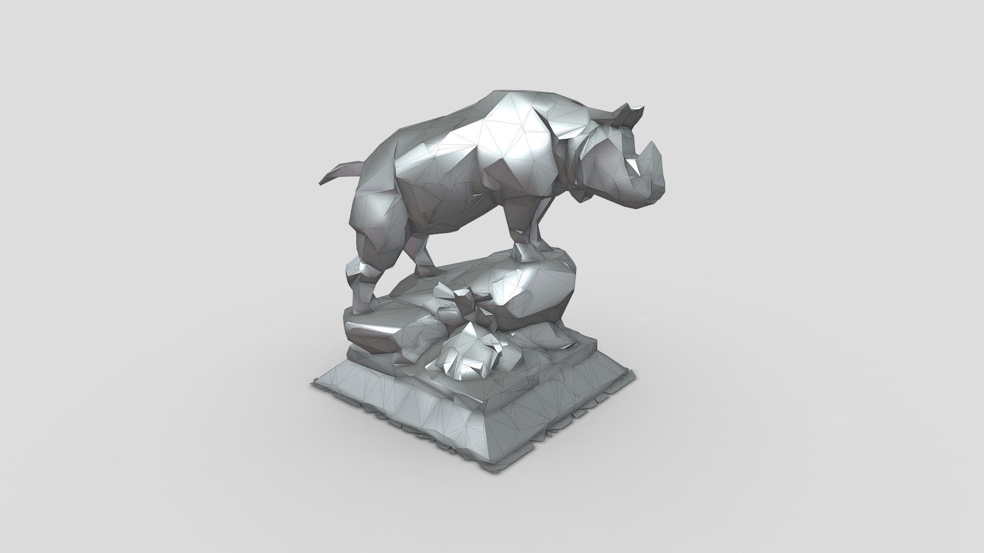 Rhinoceros - low poly