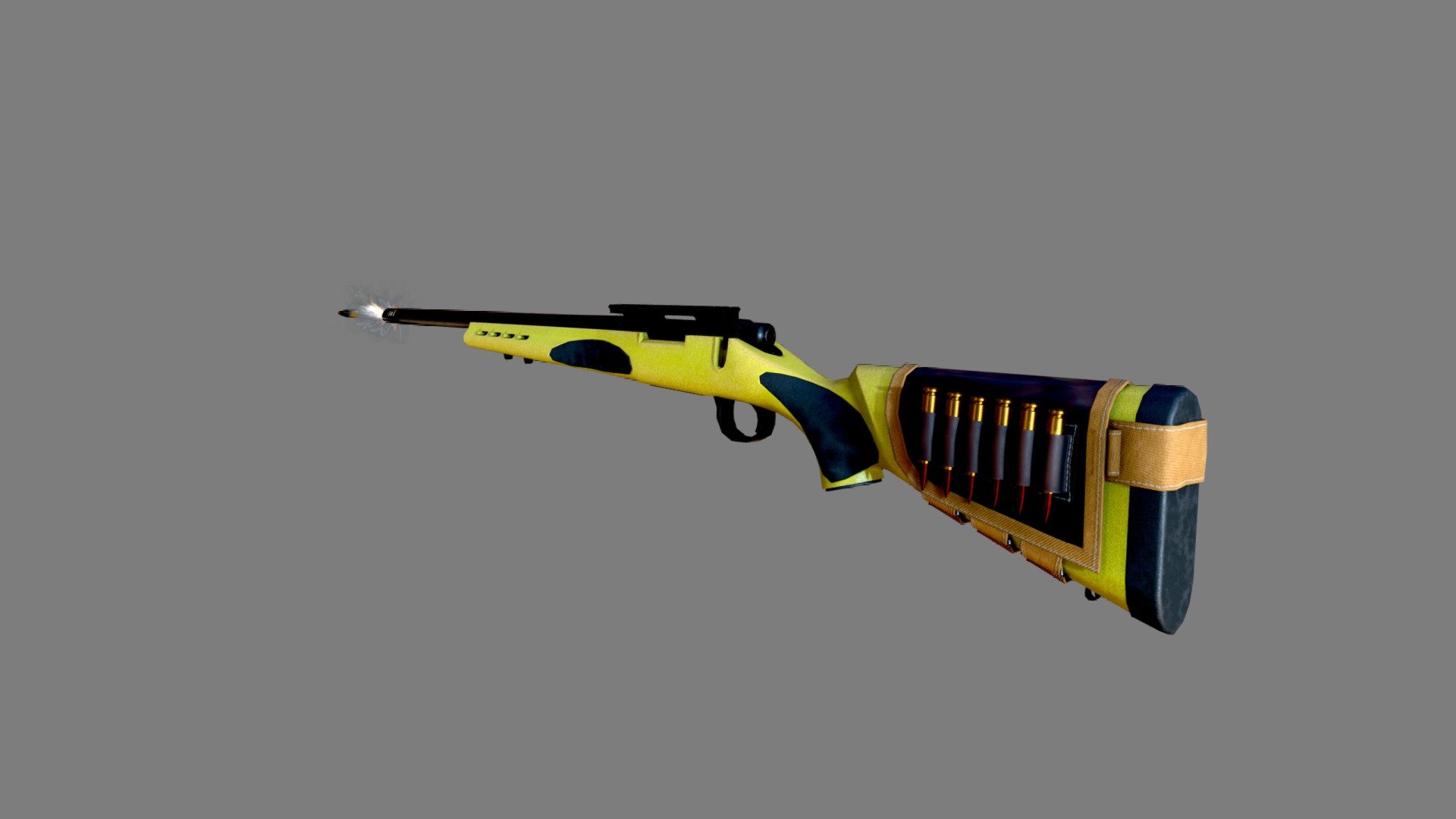 Hunting rifle - Download Free 3D model by HARSHA (@harshatantri5 ...