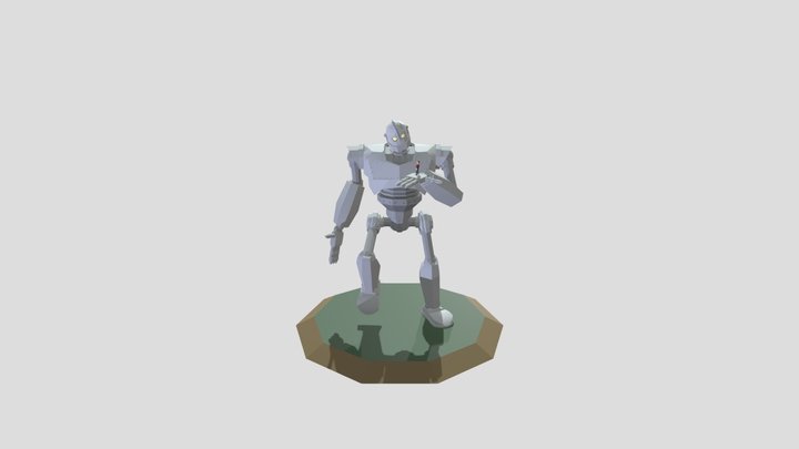 A render of the Iron Giant 3D Model