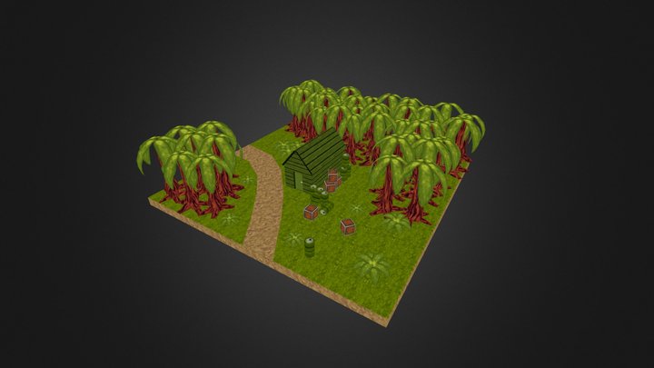 Cannon FodderDiorama 3D Model