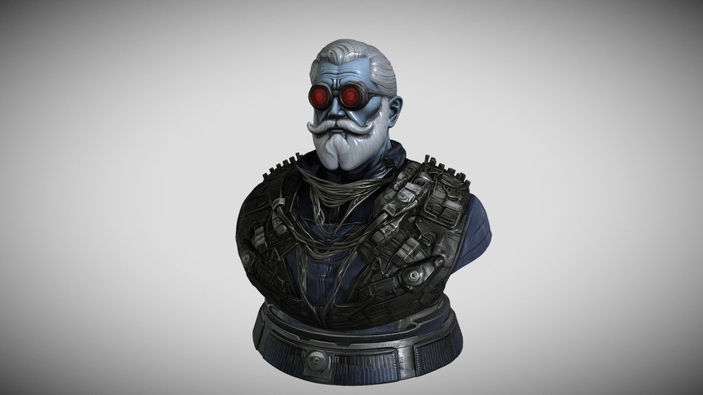 Iron Warden Voss, a cyberpunk tactical commander