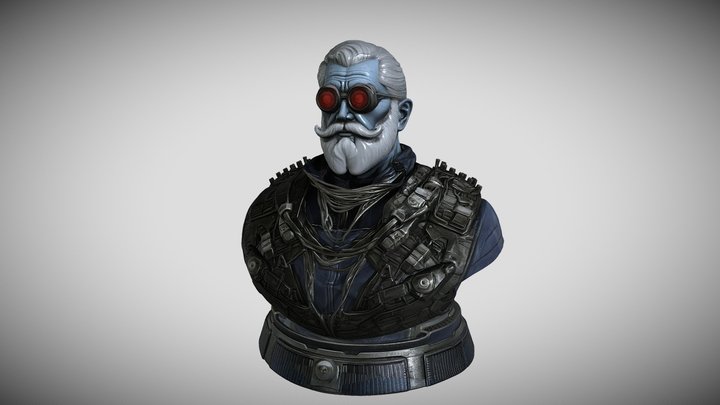 Iron Warden Voss, a cyberpunk tactical commander