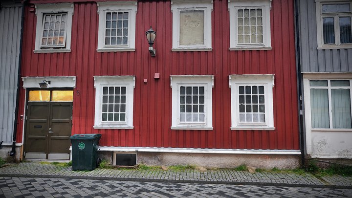 Trondheim, Center, Red house – Free 3D Model STL