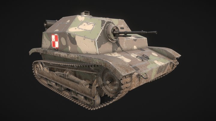Polish TKS tankette 3D Model