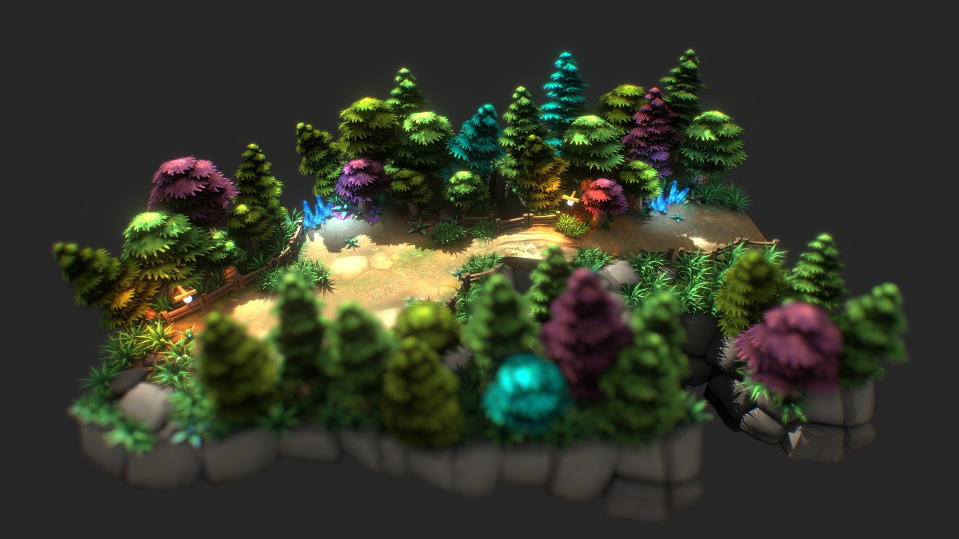 Forest 3d model