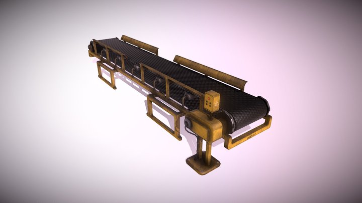 Factory Conveyer 3D Model