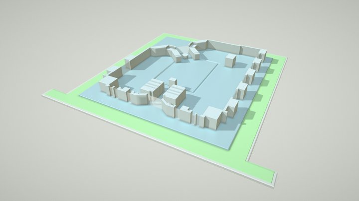 World Trade Center Hall 1 3D Model