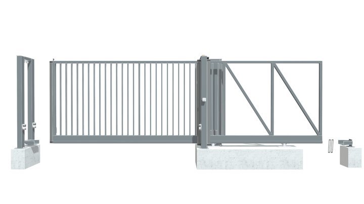 Portail Autoportant KILIMANDJARO Motorise Barrea 3D Model