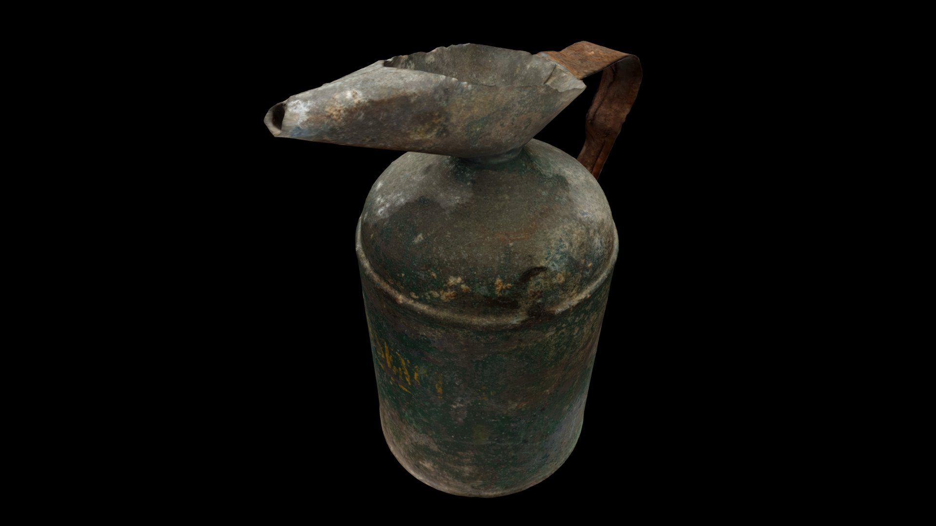 Old vintage rusty oil metal can scan - Buy Royalty Free 3D model by ...