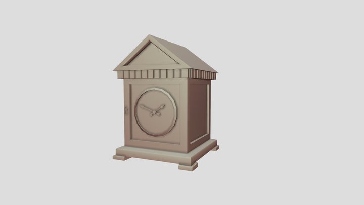Mantle Clock 3D Model