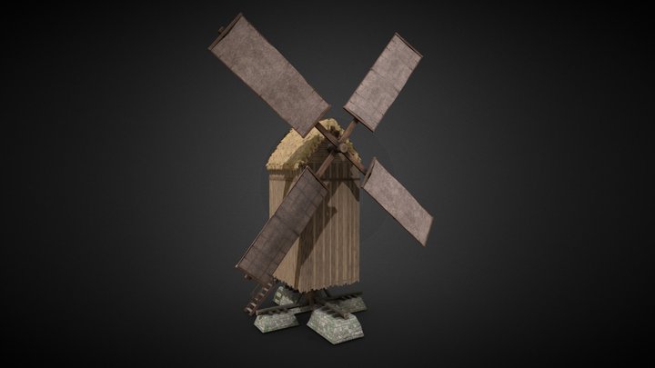 Windmill from the village of Ymir Fritz 3D Model