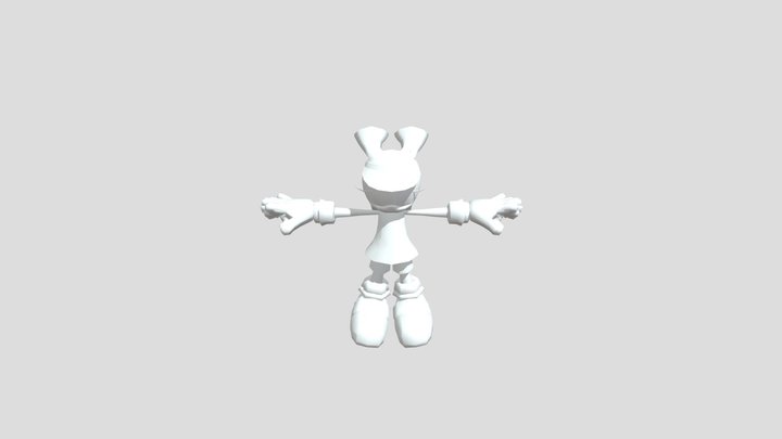 PC Computer - Sonic Riders - Cream The Rabbit 3D Model