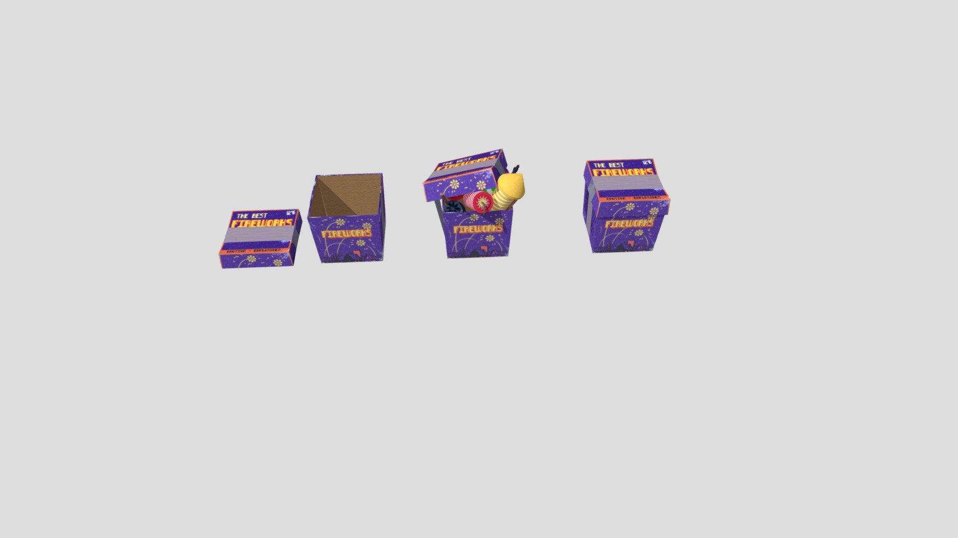 Fireworks - Download Free 3D model by GeorgeZemtsov (@weses) [9d8a1ea ...