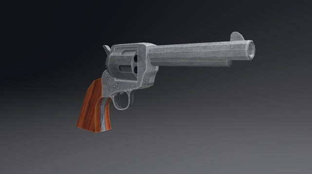Cattleman Revolver 3D Model