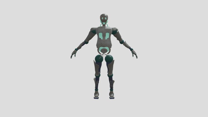 Colin - Robot Model Enemy 3D Model