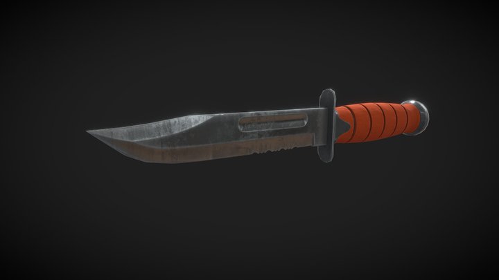 knife LP UVW 3D Model