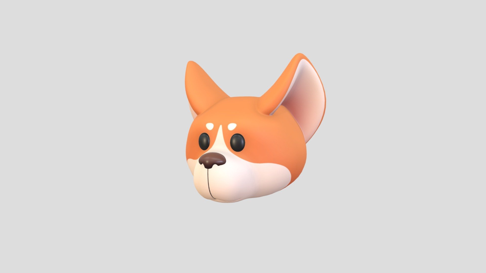 Prop179 Corgi Dog Head - Buy Royalty Free 3D model by BaluCG [9d8c5ea ...