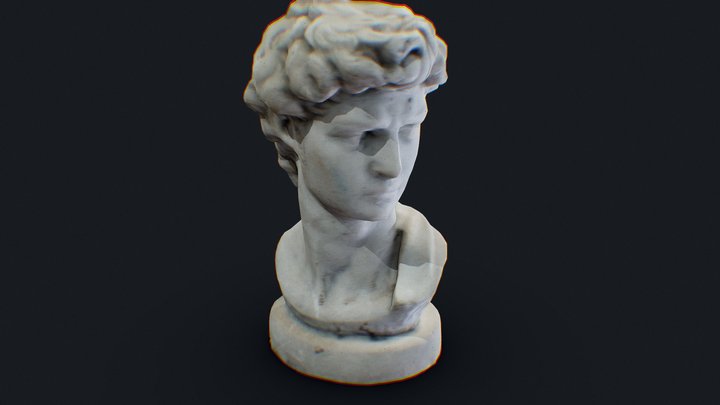 Low Poly - Statue 3D Model