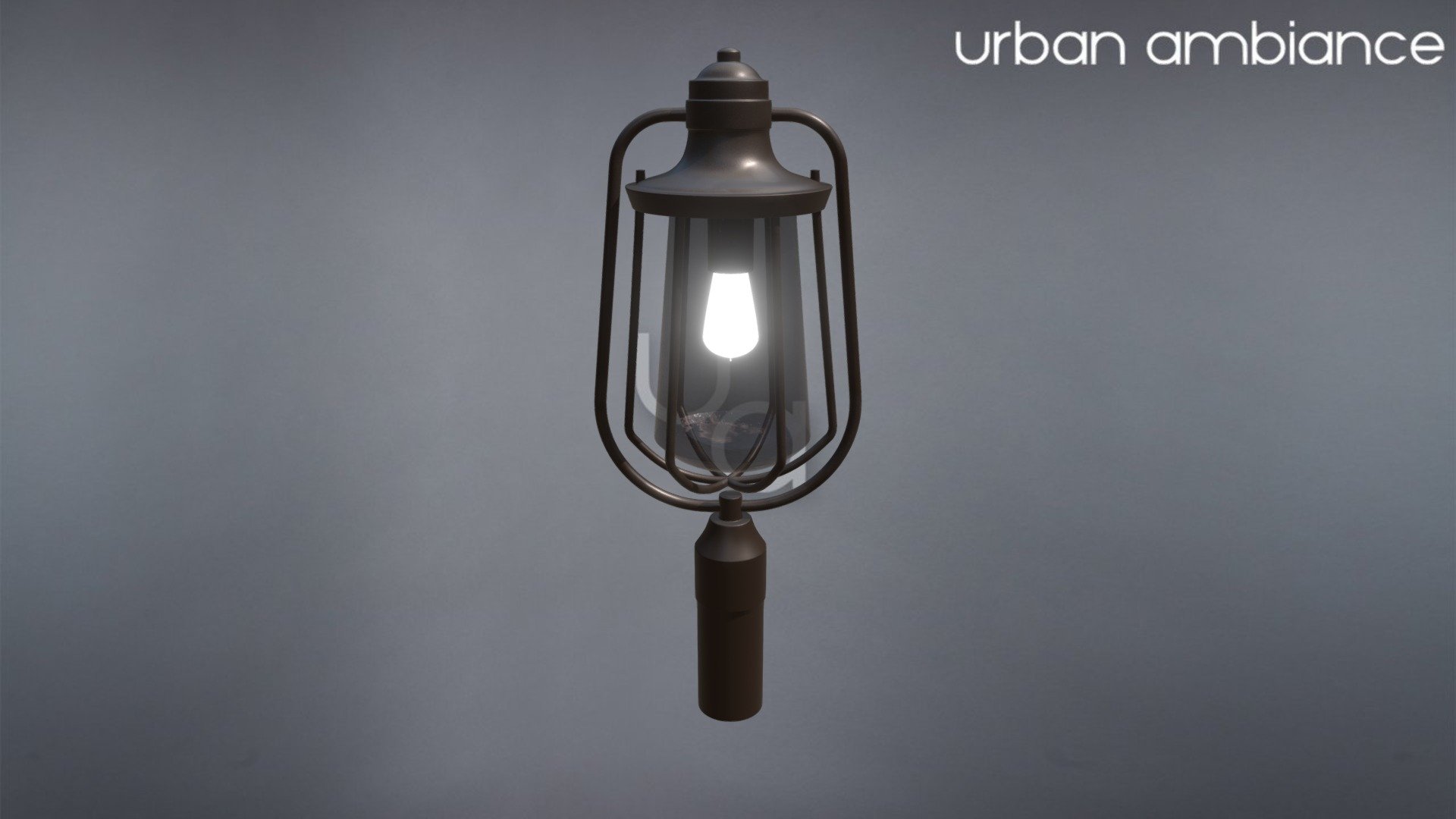 UQL1124 Vintage Outdoor Post Light, 23