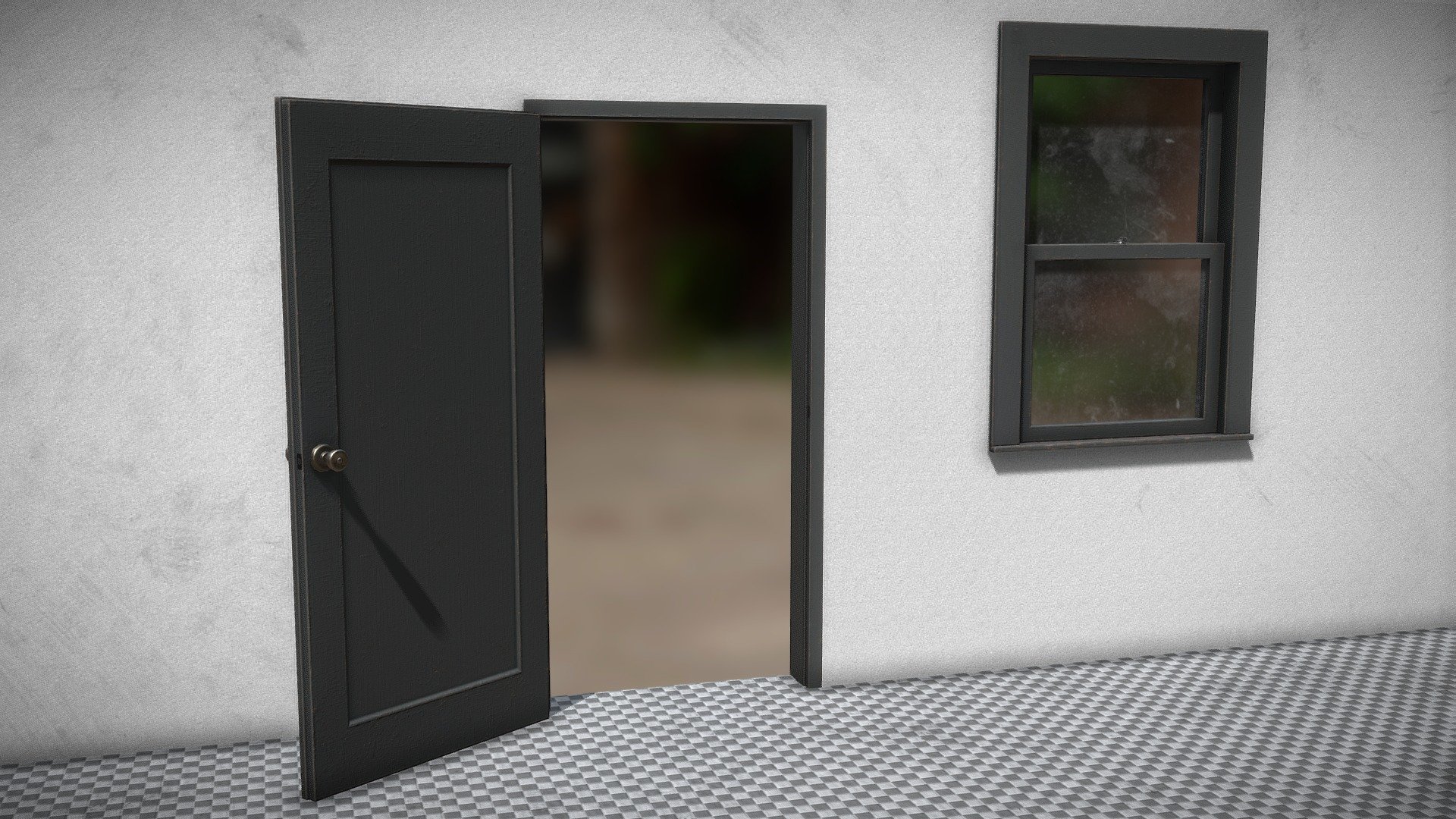 Bathroom Door And Window