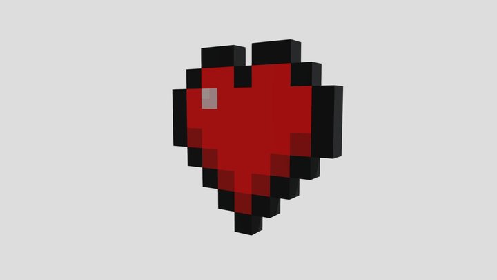Minecraft Heart 3D Model