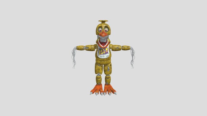 Withered Chica Download 3D Model