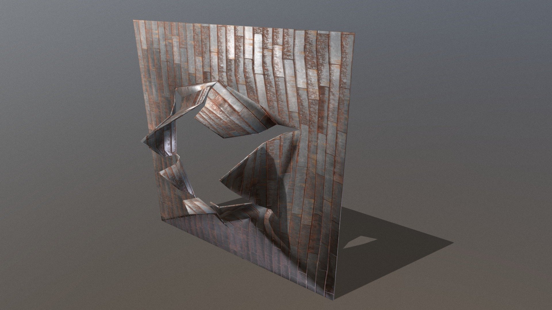 Explosion Hole 3D Model_01 — Sketchfab embed 3D viewer