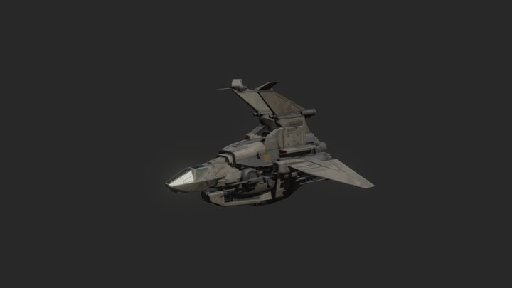 Drake Veldor Medium Fighter 3D Model