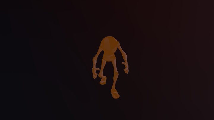 Monster Bony Animation 3D Model