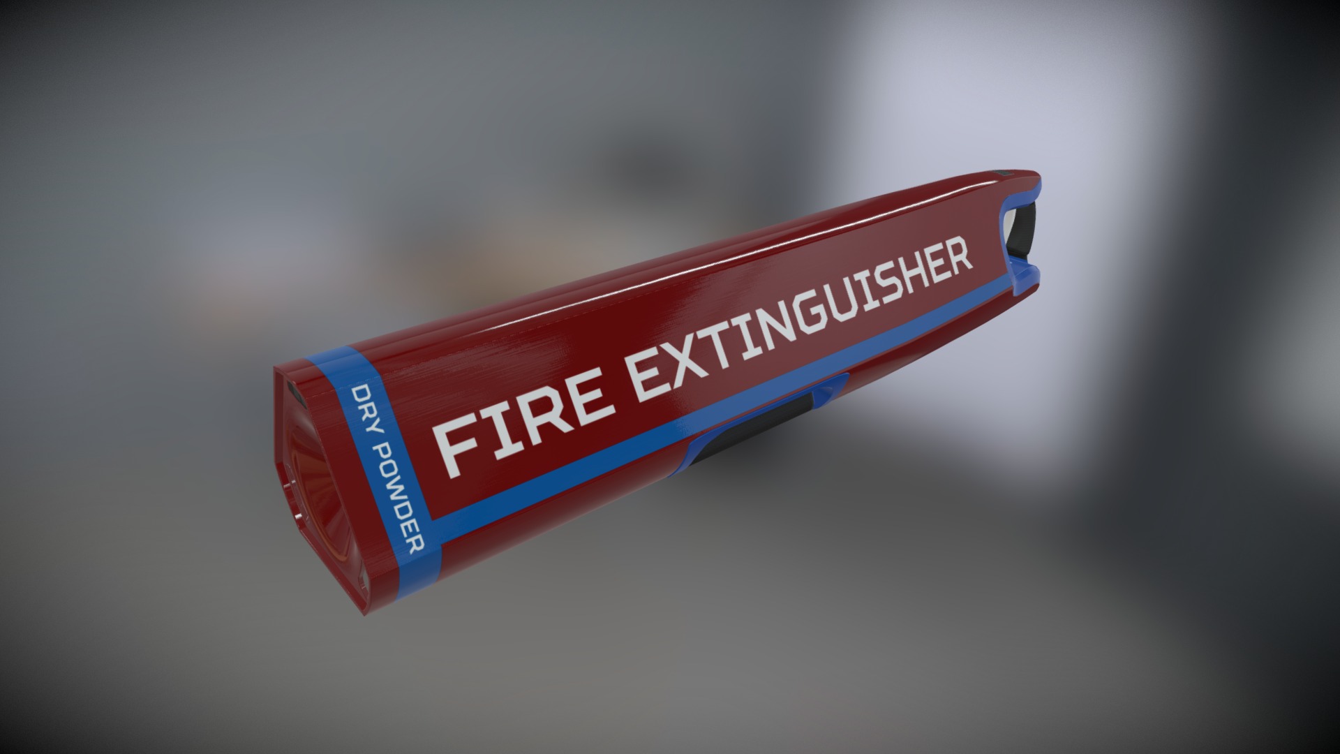 3D model Advanced Fire Extinguisher - This is a 3D model of the Advanced Fire Extinguisher. The 3D model is about text.
