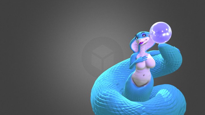 Snake women lizzy 3D Model
