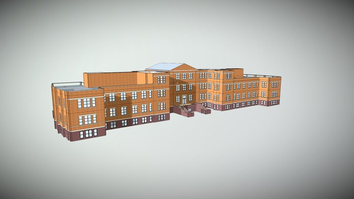 Space Planning - Whole Bldg - With Edges 3D Model