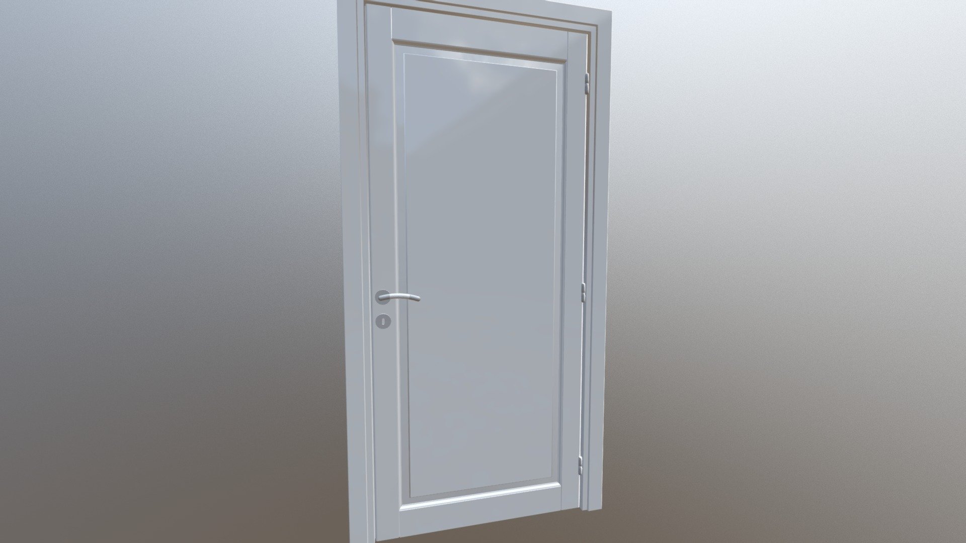 White Wooden Door - 3D model by BytePost (@Simone9) [9d966d8] - Sketchfab