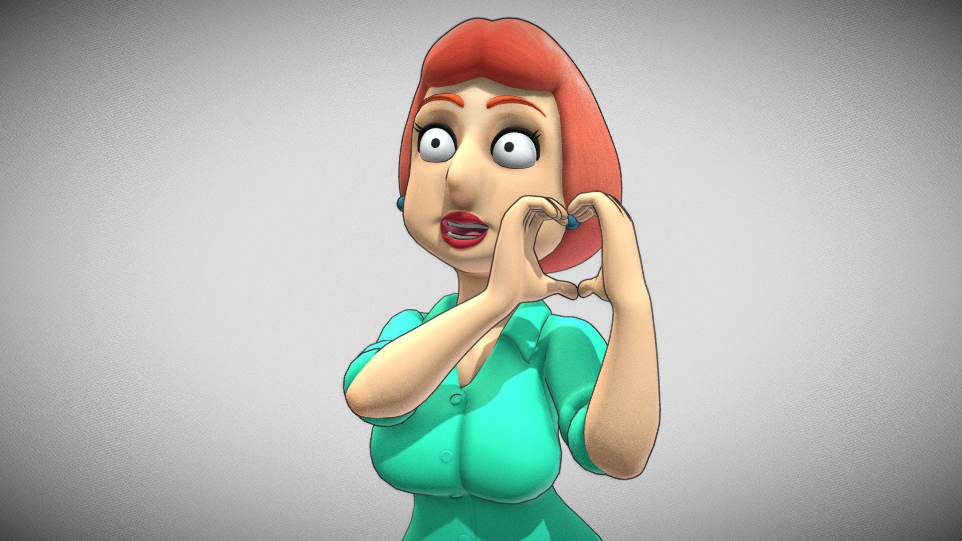 Lois Griffin 01 Pose Buy Royalty Free 3d Model By Placidone [9d96852