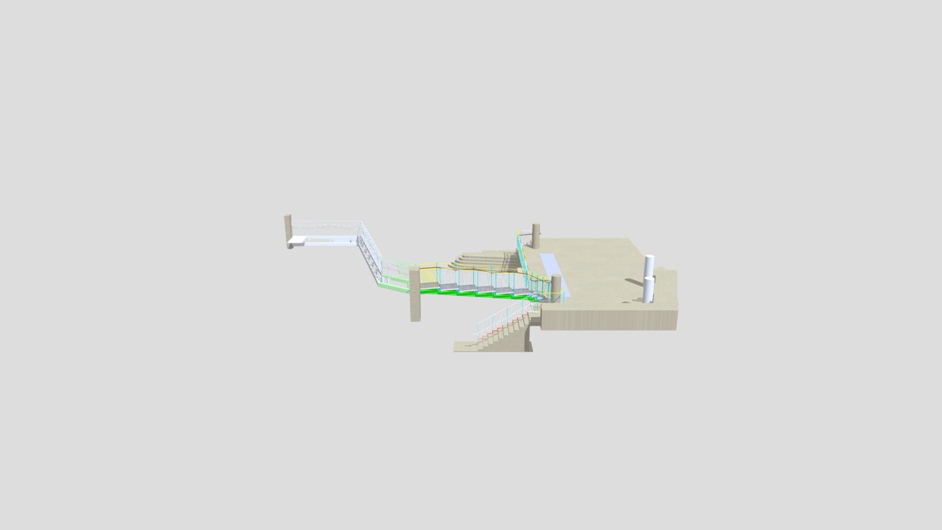 Dining room bridge and handrail - C05