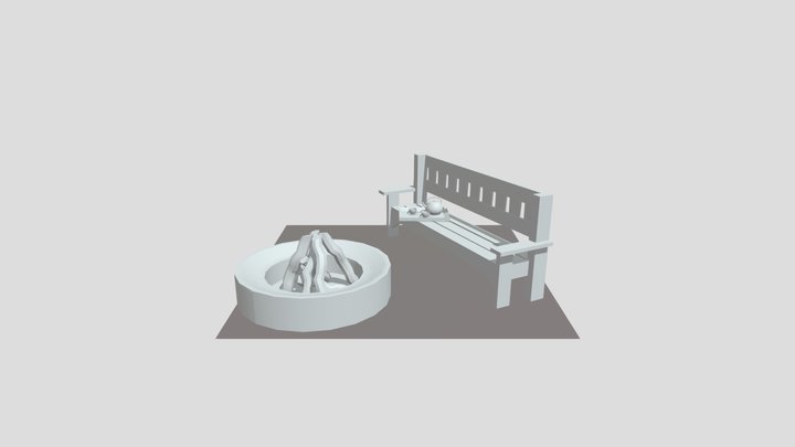 Eco house - 3 Simple props 3D Model