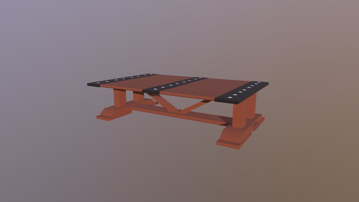 Medieval Table 3D Model