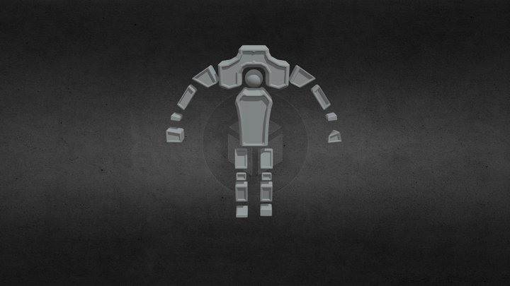 Stone Golem 3D Model