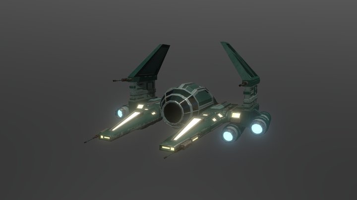 3D Spaceship Model 3D Model