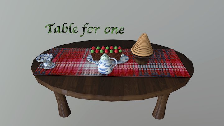 Table For One 3D Model