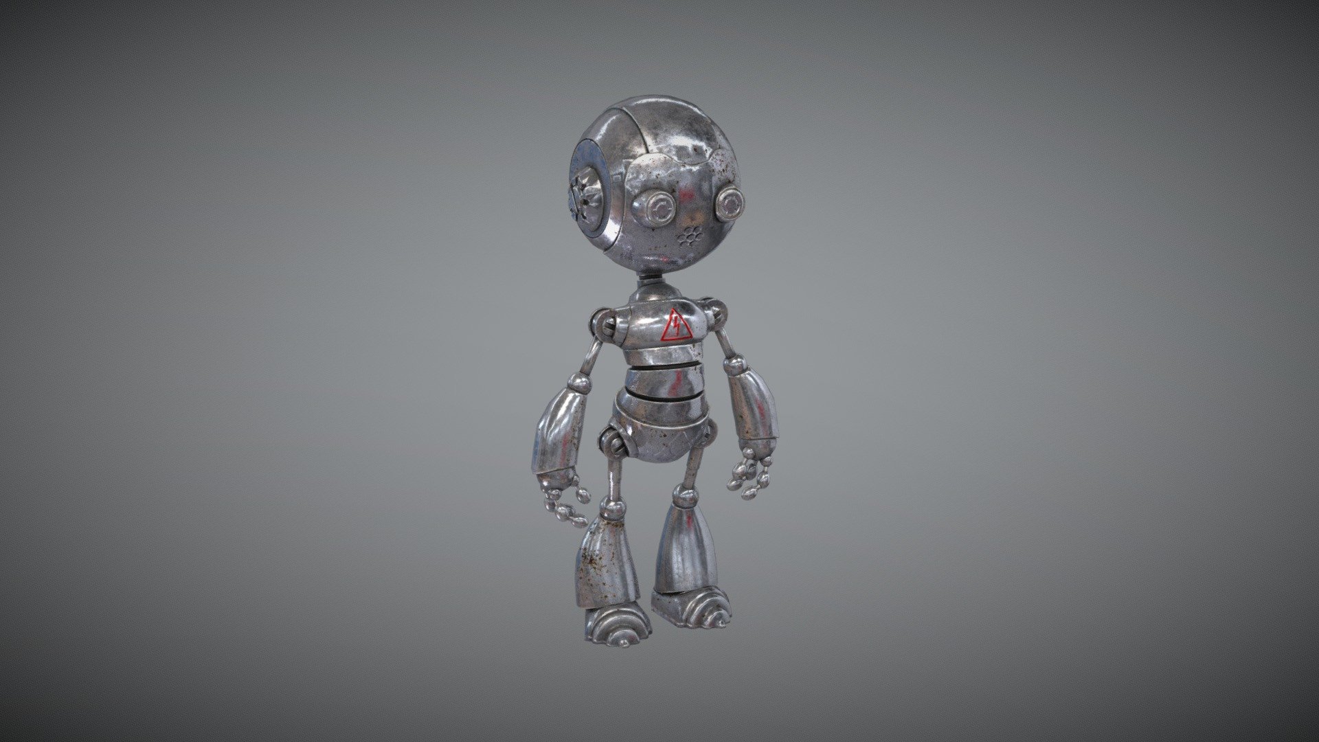Funny robot - 3D model by Krasnoselskiy Vladimir (@mejgan4ik) [9d9c717 ...