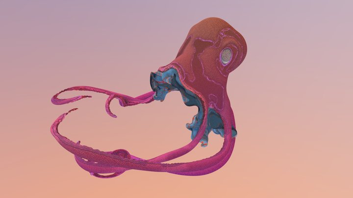 Plush Kraken 3D Model