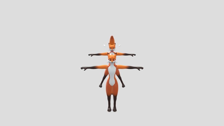 Senko KitfoxSona 3D Model