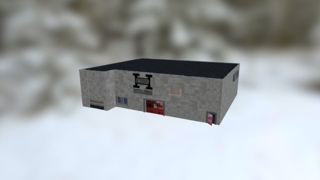 Industriehalle 3D Model