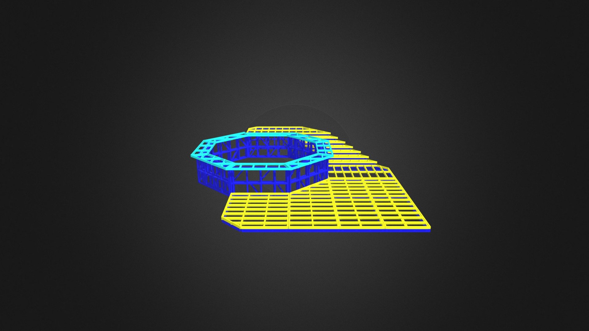 подсистема под террасу бассейна - Download Free 3D model by Frame ...