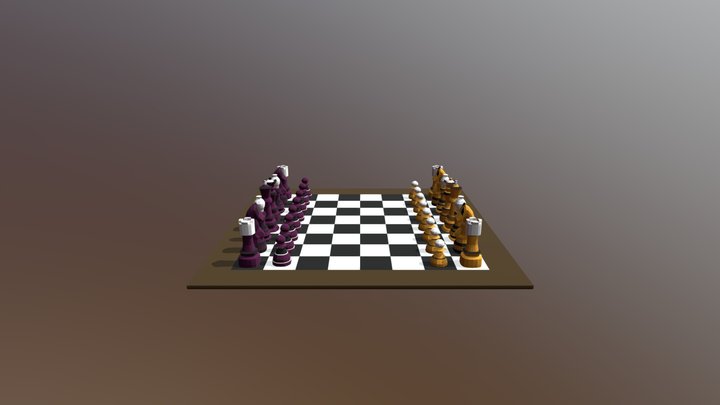 CHESS SET AHAHAHA 3D Model